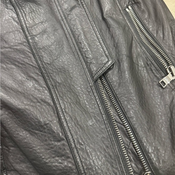 Ashley B Hooded Leather Moto Jacket - Picture 3 of 13